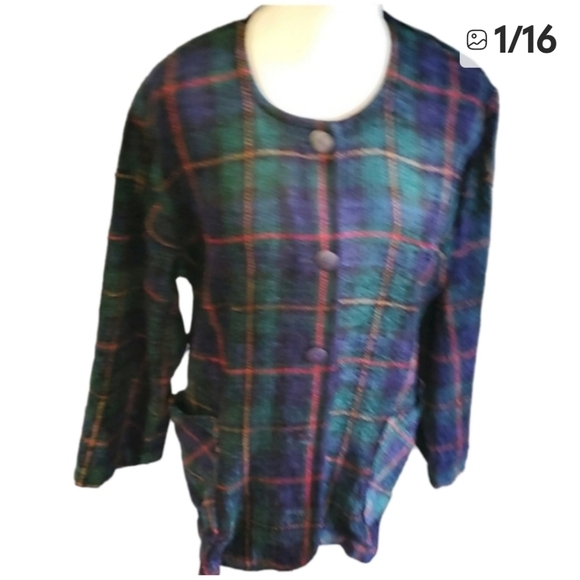 Weave of the Irish buttondown green cardigan sweater size L - Picture 17 of 17